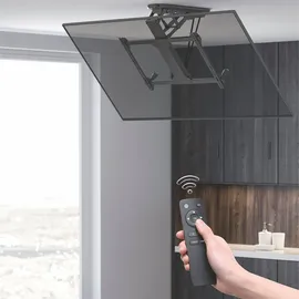 Maclean Brackets Maclean elektrische Neigbare TV Halterung mit App-Steuerung 32-70" für Decke Dachschräge inkl. Fernbedienung, bis 35kg MC-880T