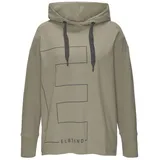 ELBSAND Hoodie mit Logodruck Khaki M