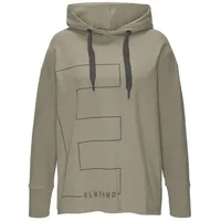 ELBSAND Hoodie mit Logodruck Khaki M