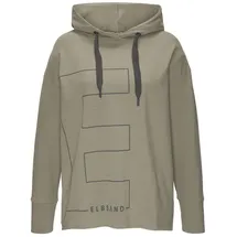 ELBSAND Hoodie mit Logodruck Khaki M