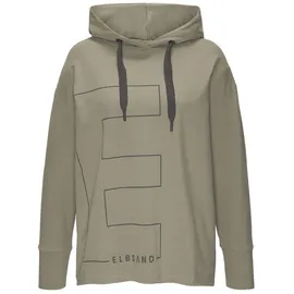 ELBSAND Hoodie mit Logodruck Khaki M