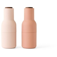 Audo Salz- und Pfeffermühle Bottle Grinder Set, nude/walnut