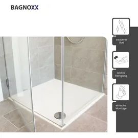 Bagnoxx 2x 2m für 8mm Glasstärke, 90 & 180 Grad, transparent,