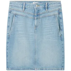 TOM TAILOR Damen Jeans Rock, blau, Uni, Gr. 36