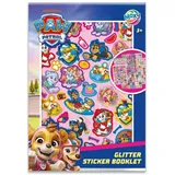PAW PATROL Kreativset Paw Patrol Puppy Love glitzeraufkleberbuch rosa