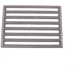 Gusseiserner Bodenrost, Ofenrost Gussrost Gusseisen Kaminrost Feuerrost Rost Ascherost für viele Ofen und Kamine, Kaminrost für Feuerstellen, Grillzubehör(21.5x16CM)