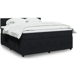 vidaXL Boxspringbett 180 x 200 cm Schwarz