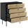 SalesFever Torsby 80 x 85 x 40 cm Beige / Schwarz