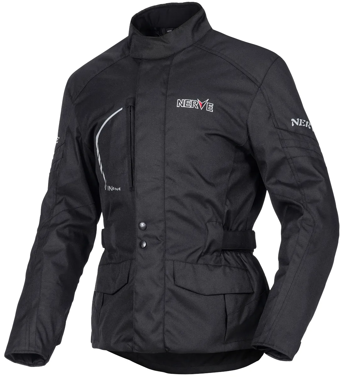 Motorradjacke NERVE "Nerve Travelling Jacke" Jacken Gr. L, schwarz