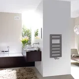 Zehnder Metropolitan Spa Badheizkörper 805 x 400 mm 327 W grau Seitenventil