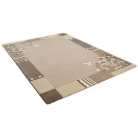 THEKO Napura Nepalteppich 70 x 140 cm Beige