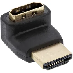 InLine HDMI Adapter - Stecker / Buchse - gewinkelt oben - vergoldete Kontakte 4K