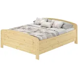 Erst-Holz Seniorenbett 160 x 220 Extra Hoch Echtholzbett Kiefer Massiv Modell 44 ohne Zubehör