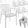Tectake Gartenstuhl Alcudia 54,5 x 58 x 80,5 cm creme 6 St.