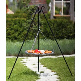 Cook King Schwenkgrill 180 cm inkl. Grillrost Ø 80 cm Rohstahl