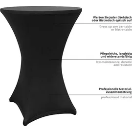 Lumaland Stehtischhusse - Ø 80-85 cm - Ø 5er-Set