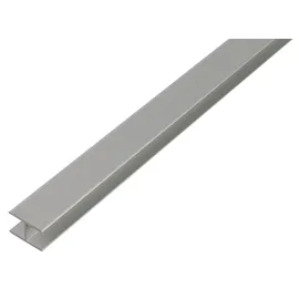GAH Alberts Alberts H-Profil, selbstklemmend, 7,9x20x1,5 mm, Alu silber eloxiert-2 m,