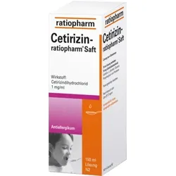 Cetirizin ratiopharm Saft - bei Allergien 150 ml Saft