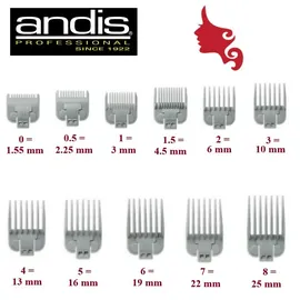 Andis Aufsteckkammset mit 11 Kämmen