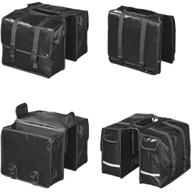 PRO PLUS Fahrradtasche doppelt 40L schwarz