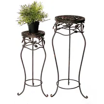 DanDiBo Ambiente Blumenhocker 65 x 78 cm Schwarz/Braun