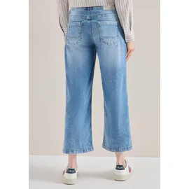 Cecil High Waist Wide Leg Jeans, im Loose Fit light Blue washed, 30, - 30W / 26L