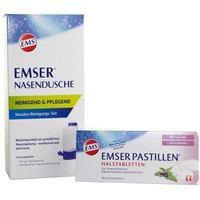 EMSER Nasendusche Set mit Emser Pastillen mit Salbei 30Stk.