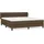 vidaXL Boxspringbett mit Matratze Dunkelbraun 180x200 cm Stoff