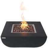 ELEMENTI Feuertisch Ø 86 cm Schwarz