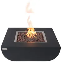 ELEMENTI Feuertisch Ø 86 cm Schwarz