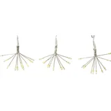 MARELIDA LED Lichterkette Pusteblume Silber 1 m