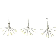MARELIDA LED Lichterkette Pusteblume Silber 1 m