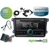 Kenwood CD Bluetooth DAB+ USB Radio Antenne inkl für VW T5 T6 2003-2020