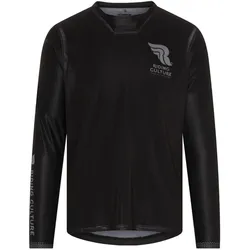 Riding Culture Sender 1.1 Langarm Fahrrad Jersey, schwarz, Größe L für Männer