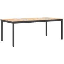 vidaXL Natur 200 x 75 x 100 cm braun