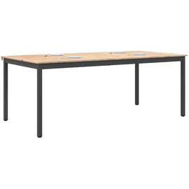 vidaXL Natur 200 x 75 x 100 cm braun