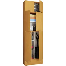 VCM Holz Besenschrank Staubsauger Putzschrank Lona SA 70 x 39 x 0 cm Braun
