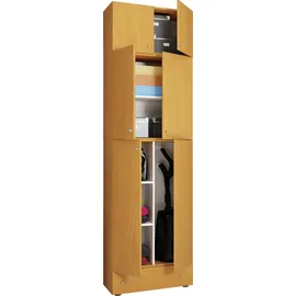 VCM Holz Besenschrank Staubsauger Putzschrank Lona SA 70 x 39 x 0 cm Braun