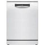 BOSCH SMS4EMW01F SER4 Freistehender Geschirrspüler - 14 Gedecke - Induktion - L60cm - 42 dB - Besteckschublade - Weiß - Weiß