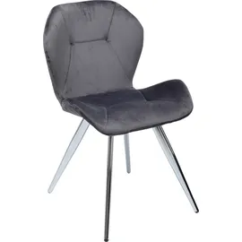 Kare Stuhl Viva Polyester grau 2er Set