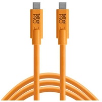 Tether Tools TetherPro USB-Datenkabel für USB-C an USB-C - gerader Stecker orange 4,6m