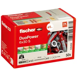 Fischer DuoPower 6 x 30 S 50 Stück