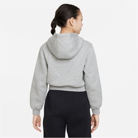 Nike Sportswear Club Fleece Kurz-Hoodie für ältere Kinder Mädchen - Grau, XS