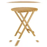 Erst-Holz Holztisch, Klapptisch, Buchenholztisch rund 68x68x74 Buche lackiert 10-212