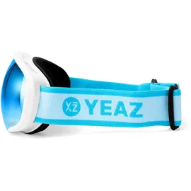 YEAZ Ski- und Snowboard-Brille hellblau/matt weiß BLACK RUN