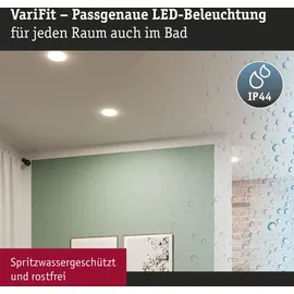 Paulmann VariFit LED Einbaupanel Veluna Edge 1 Stk. rund 160mm 1100lm 3000K Weiß