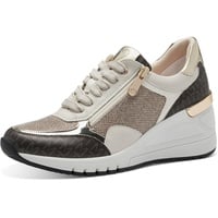 Marco Tozzi Sneaker Freizeit mit Keilabsatz, Beige (Cream Comb), 40 EU