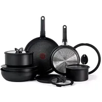 T-fal Ingenio Antihaft-Kochgeschirr-Set, 14-teilig, Induktion, ofenfest, 500 °C, abnehmbarer/abnehmbarer Griff, Küche, Töpfe und Pfannen, Wohnmobil, Camping, Bratpfannen, Kochtöpfe, spülmaschinenfest,