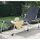 Siena Garden Sole Dreibeinliege 214 x 70 x 45 cm schwarz klappbar