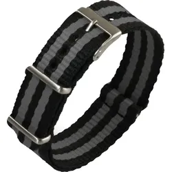 Eulit Perlon Nato-Style 20mm" E56264620122" - grau